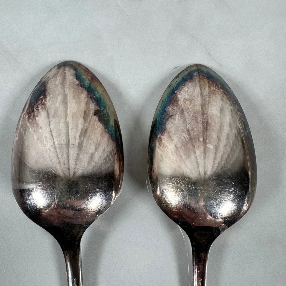 Set‎ of 2 Oneida Simeon L & George H Rogers Silver Plated Tablespoons